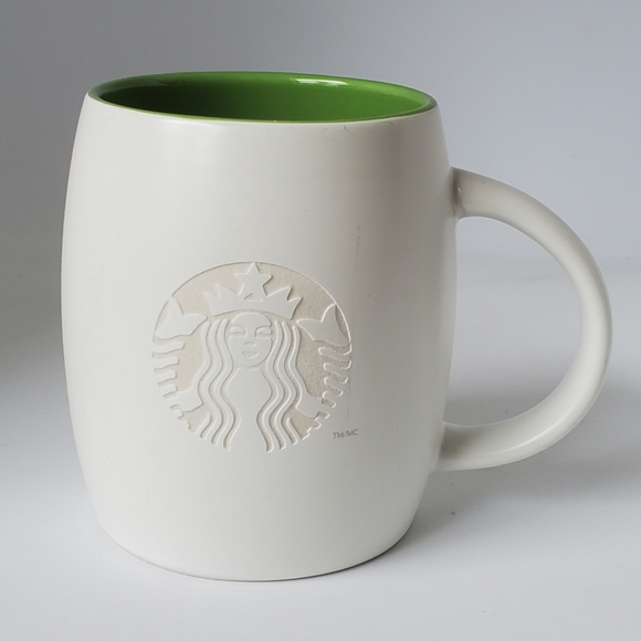 Starbucks 2011 Etched Mermaid Mug with Green Interior - Picture 1 of 8